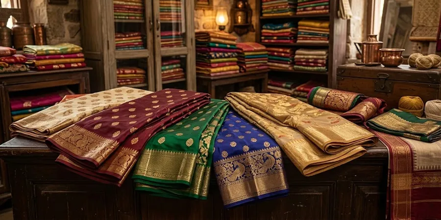 Old Banaras Pattu Saree Buyers in Old Washermenpet - Sri Balaji Pattu Centre Chennai